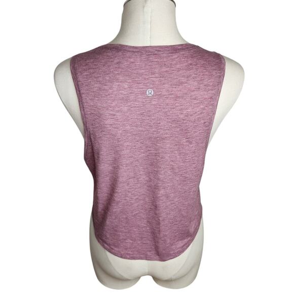 Lululemon Knot Gonna Fly Tank Women's Heathered Figue - Picture 5 of 7